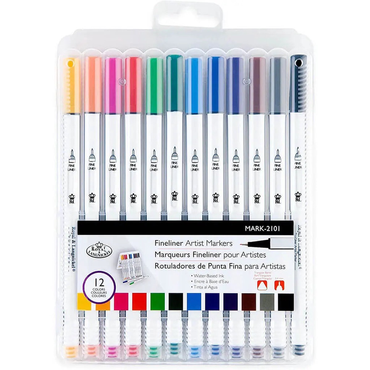 12pc Fineliner Artist Markers